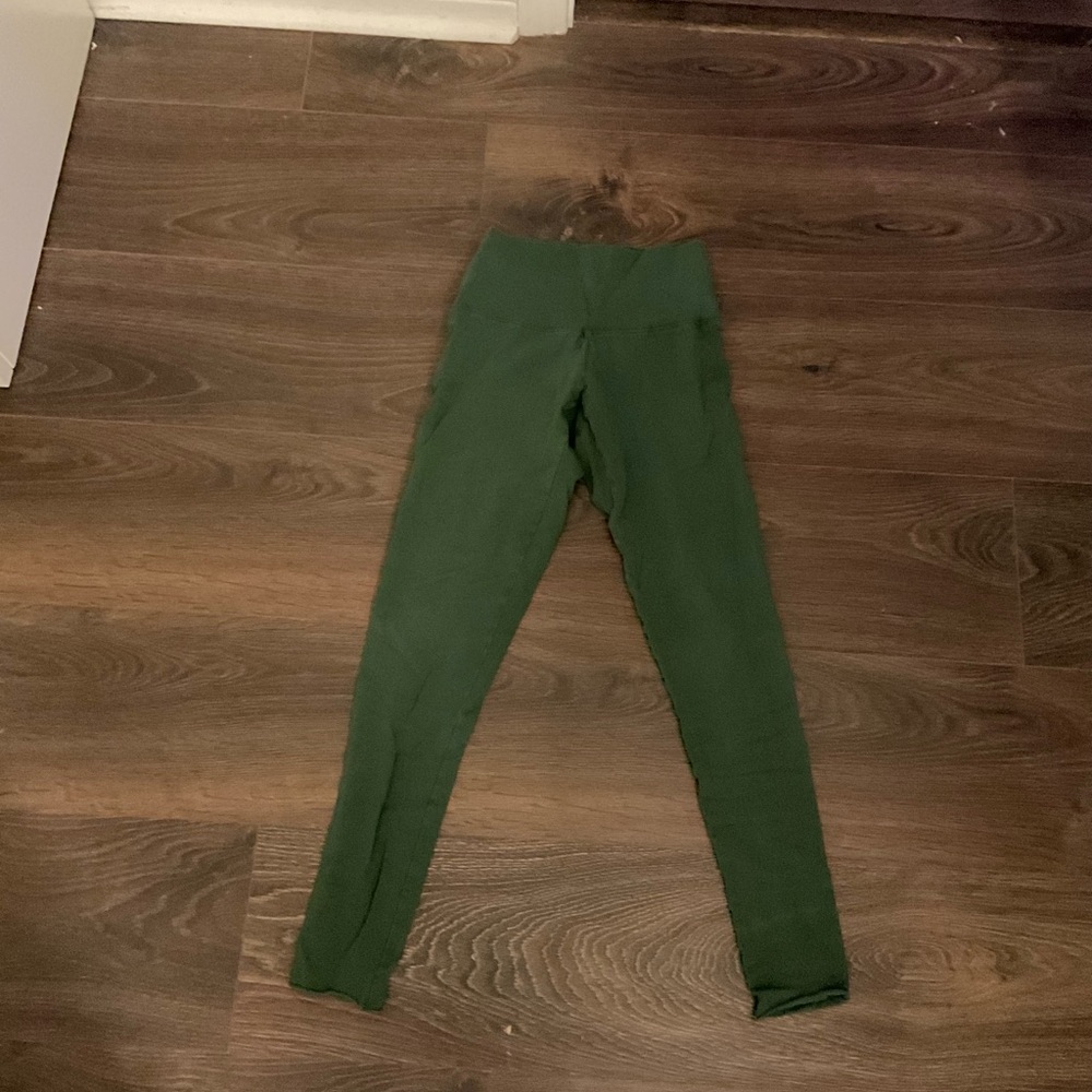 Aritzia Forest Green Kids Leggings